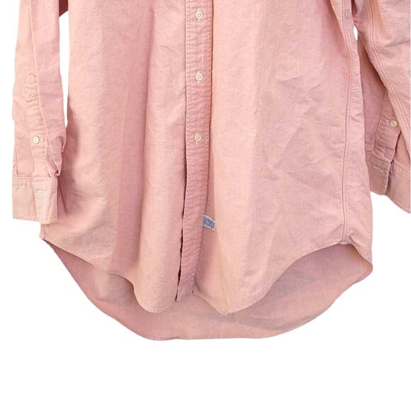 Ralph Lauren Button Up Oxford Shirt Long Sleeve Heathered Pink Men Sz 15 1/2 32 - Picture 6 of 7